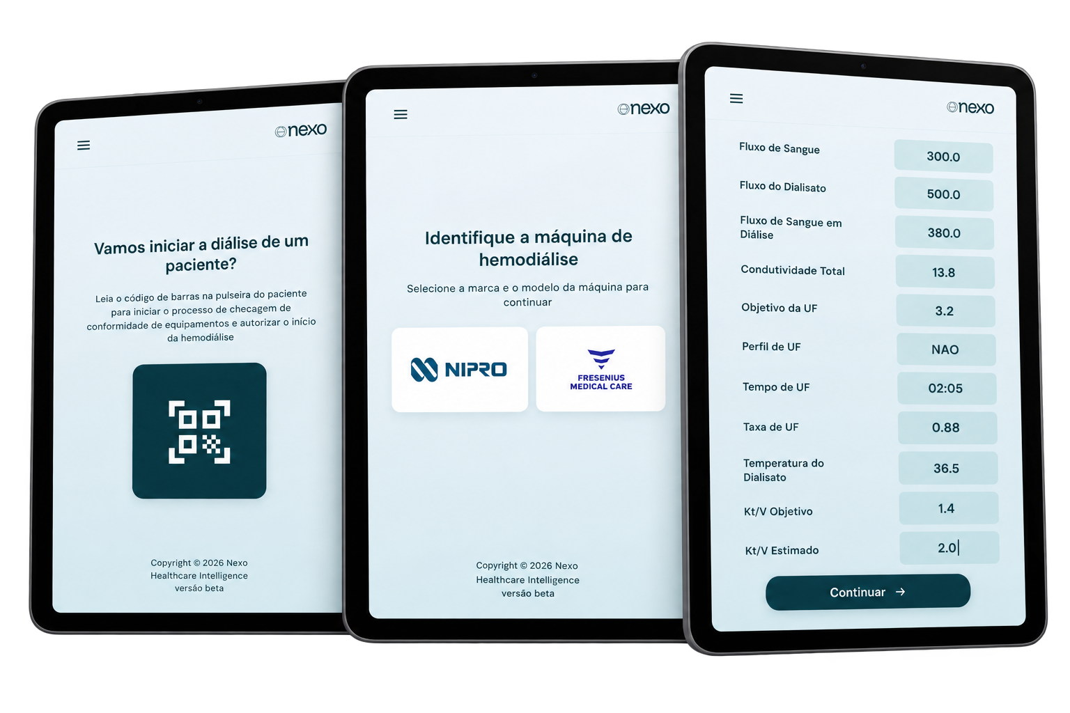 Mockup do aplicativo NexoHD