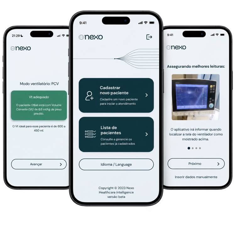 Interface do NexoVent